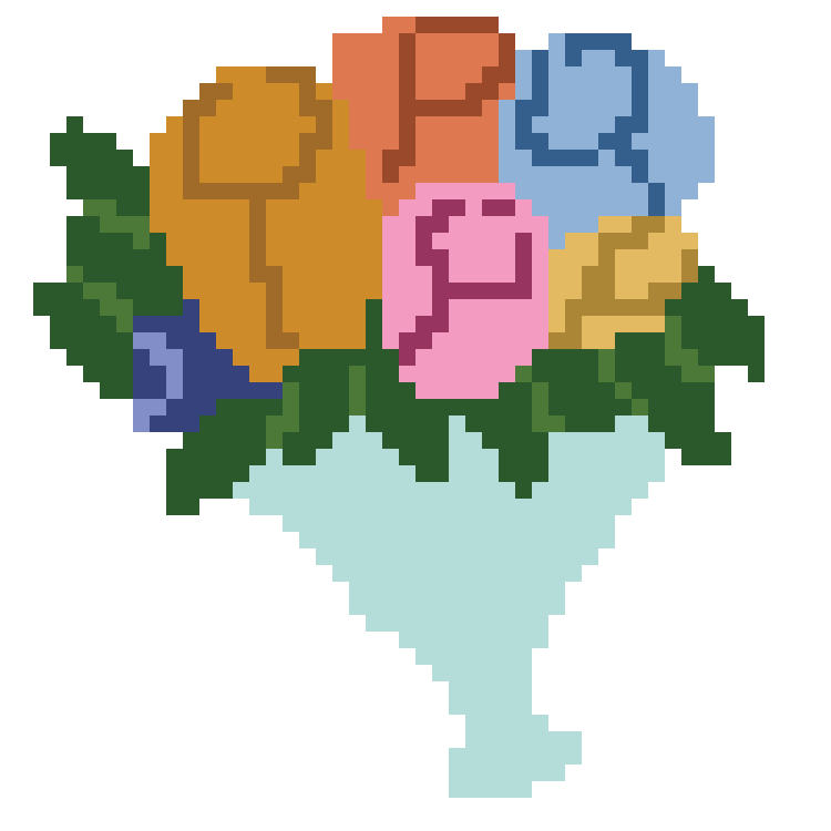 digital flowers
